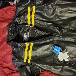 HWK MOTOR SPORT COAT LEATHER NWT